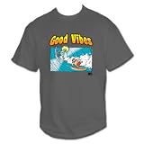 Good Vibes: Mondo and Woodie Surfing Tee - Guys