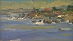 Lover's Point, Framed Oil Painting on Canvas By Victor Digesu '85