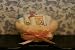 Dollhouse Miniature Pink Baby Basket Filled