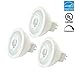Luxrite LR21304 (3-Pack) 7W MR16 LED Bulb, 12V, 50W Halogen Replacement, Dimmable, Warm White 2700K, 500 Lumens, 40° Beam Spotlight, GU5.3 Base, Energy Star Qualified and UL Listed