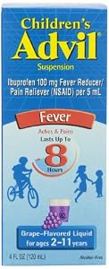 Children's Advil Liquid Grape, 4-Ounce (Pack of 3)