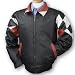Leather Checkered Flag Racing Jacket