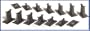 Bachmann Trains 14 PC. E-Z TRACK Graduated Pier Set