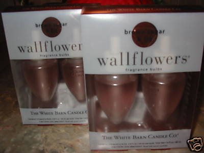 BROWN SUGAR & FIG Bath Body Works WALLFLOWER Refills - TWO Boxes, FOUR Bulbs!