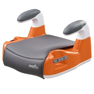 Evenflo Amp Performance No Back Booster Car Seat Orange
