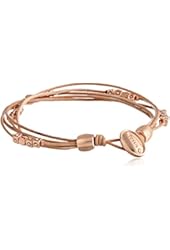 Fossil Multi-Strand Leather Wrist Wrap Bracelet