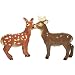 Westland Giftware Mwah Magnetic Deer Salt and Pepper Shaker Set, 3-3/4-Inch