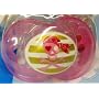 Sassy MAM Rock n Roll 2 silicone pacifiers + keeper 6+ months Silk Touch