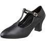 Leo's Women's 938 New York T-Strap,Black,8.5 M US