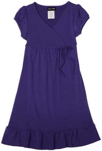 External hard drive:Paperdoll Girls 7-16 Short Sleeve Surplus Dress,Purple,10