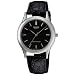 Casio Men's MTP1093E-1A Black Leather Quartz Watch with Black Dial