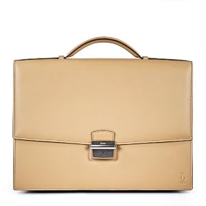 Buy Midsize Pasha De Cartier Beige Leather Briefcase: Beige Briefcase by Cartier