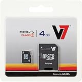 New V7 Class 2 4gb Microsdhc Memory Card Compatible With Mobile Phones, Pda, Cps Media Players