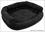 Hundesofa Übergrösse 155 x 130cm 4XL Hundebett Hundekissen Dogge xxxxl - Schwarz