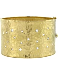 CleverEves 18Kt Gold Y Hammered Bangle 40.5mm