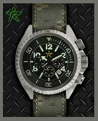 Rogue Warrior Avenger Silver Camo Digital Band 200M Chronograph Watch