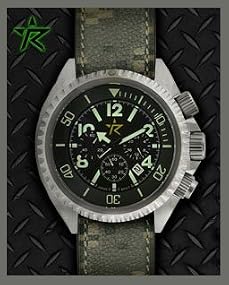 Rogue Warrior Avenger Silver Camo Digital Band 200M Chronograph Watch