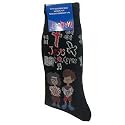 Jesus Loves Me Men's Black Novelty Cotton Socks