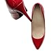 Ollio Women's Shoe Stiletto High Heel Enamel Pointed Toe Pump