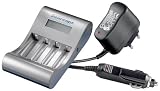 Wentronic LCD Tischladeger&auml;t Ni-Cd/Ni-Mh f&uuml;r 1 bis 4 Mingon (AA)/Mikro (AAA)