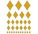Set of 30 - Metallic Gold Diamonds Vinyl Wall Graphic Decals Stickers
