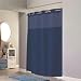 Exclusive Hklss Nvy Shwr Curtain w/Liner By Focus Electrics