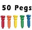 TALL-STACKER PEG SET (50 Pegs) by Lauri Toys