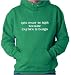 Men's (Unisex) Kelly Green Hoodie by Jerzees : You Must Be Irish Because My Dick Is Dublin - Funny St Patricks Day