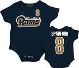 St. Louis Rams Newborn Navy Reebok Sam Bradford Name & Number Creeper