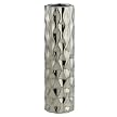Transcend Porcelain Vase - Titanium (14" )