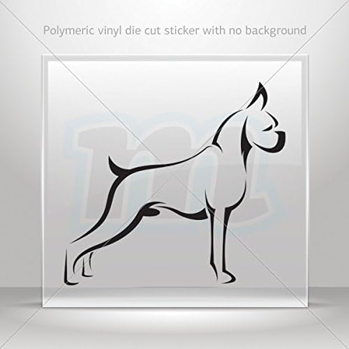 Sticker Decal Boxer Dog Figure Decorative Motorbike Bicycle Vehicle ATV Racing Garage 0502 X529X