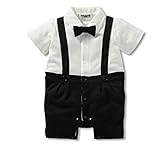 （ワボーズ） Waboatsベビー夏の天使の翼蝶3.6.9月半袖分離式ロンパース カバーオール ベビーロンパース ベビーカバーオール 2点セット ホワイト 90