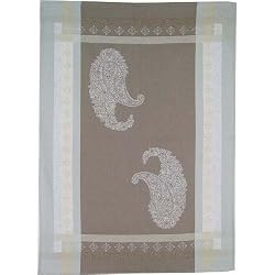 Provence Paisley Motif Kitchen Jacquard Tea towel with woven design French import