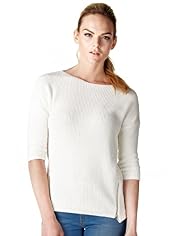 Limited Collection Cotton Rich Zip Embellished Knitted Top
