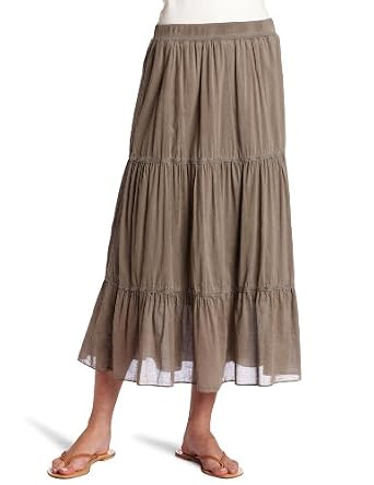 Women's Safari Den01 Cotton Voile Tiered Skirt