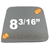 1987 - 2002 JEEP WRANGLER SAHARA Convex Passenger Side Replacement Mirror Glass by Automotive Mirror Glass