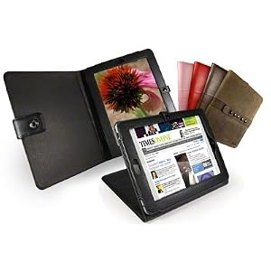 Tuff-Luv Multi-View Napa Leather Case Cover for Apple iPad - Black