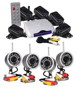 Complete Wireless 4 Camera Security Surveillance System