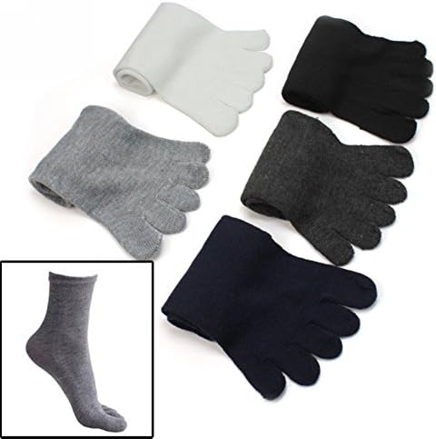 SMMER Men Five Finger Toe Socks Athletic Running Socks
