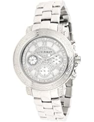 Ladies Diamond Watch 0.30 ct Luxurman White MOP