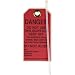 Brady 86453 5-3/4" Height, 3" Width, B-852 Reusable Dura-Tag, Black On Red Color Scaffolding Tags (Pack Of 10)