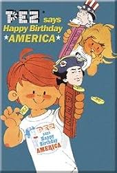 Pez Says Happy Birthday America Refrigerator Magnet
