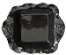 Fleur De Lis Square Casserole Black Dish