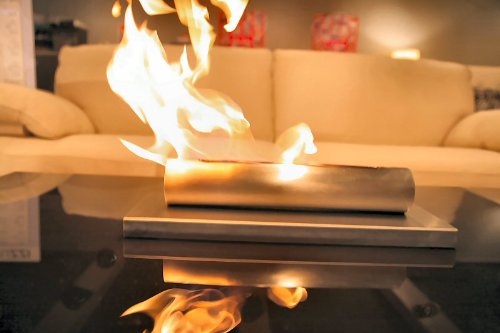 Portable Stainless Steel Table Top Ethanol Fuel Fireplace