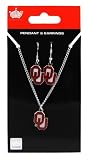 Oklahoma Sooners - NCAA Earrings & Pendant Necklace Gift Set