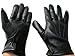 FOWNES Men's Cashmere Lined Black Lambskin/Conductive Leather Gloves