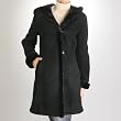 BGSD Women's Hooded Spanish Merino Shearling Parka Coat