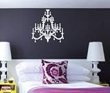 Crystal Chandelier Decal Sticker Wall Graphic Vintage Retro Room Design Elements