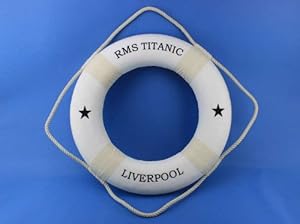 Amazon.com: RMS Titanic Lifering 20" - White - Titanic Decor - Unique