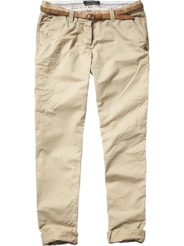 Maison Scotch Damen Hose/ Lang heavier wtg pima cotton chinos/belt - 11240880835, Gr. 29/3 Preisvergleich